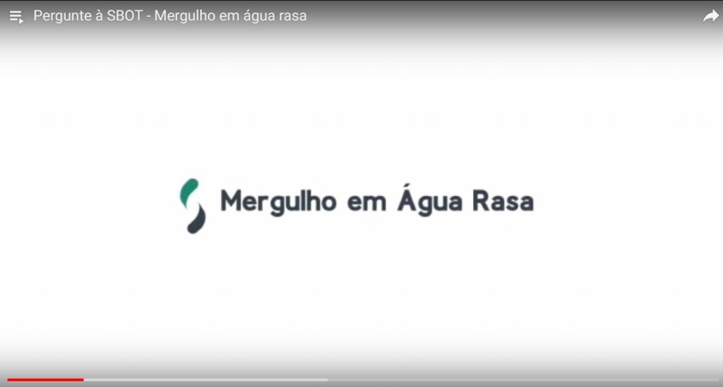 Pergunte à SBOT: mergulho em água rasa